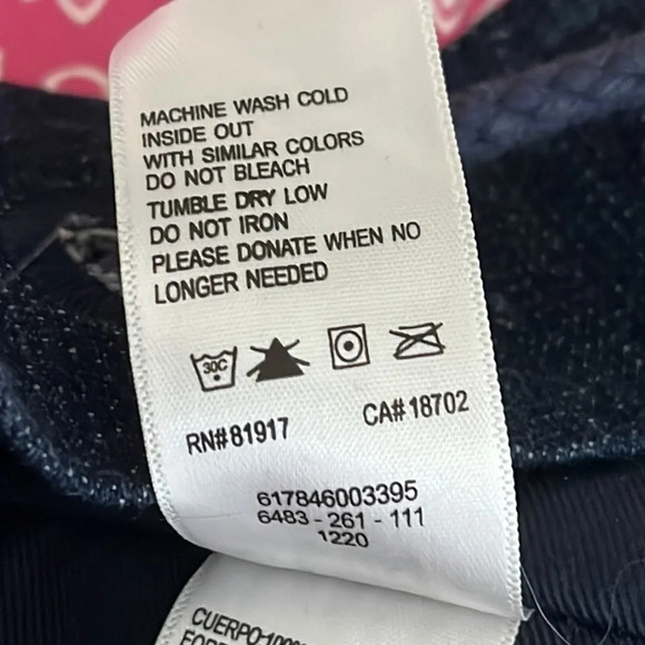 Levi's Pink Bandana Print & Denim Drawstring Backpack with Pockets - Picture 4 of 9